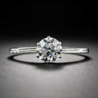 .86 Carat Art Deco Diamond Solitaire - GIA G-VS1