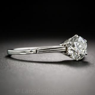 .86 Carat Art Deco Diamond Solitaire - GIA G-VS1