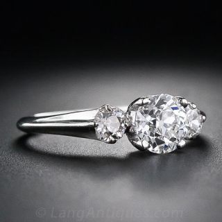 .86 Carat Center Vintage Diamond Ring