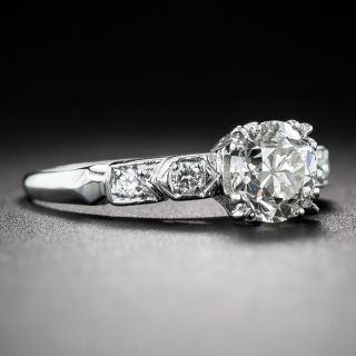.86 Carat Diamond Vintage Engagement Ring GIA  I/VS1