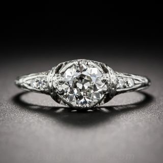 .87 Carat Diamond Antique Engagement Ring
