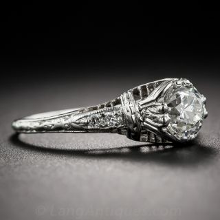 .87 Carat Diamond Antique Engagement Ring