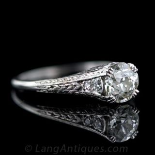 .87 Carat Diamond Engagement Ring, Circa 1920