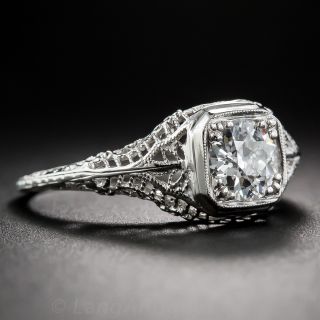 .87 Carat Diamond Filigree Engagement Ring