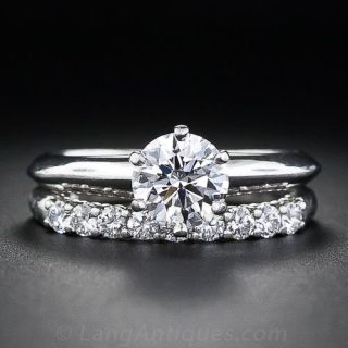 .87 Carat Diamond Tiffany & Co Wedding Set
