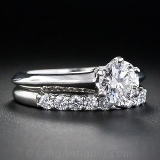 .87 Carat Diamond Tiffany & Co Wedding Set
