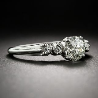 .87  Carat Mid-Century Diamond Engagement Ring