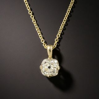 .87 Carat Old Mine-Cut Diamond Drop - GIA - 1