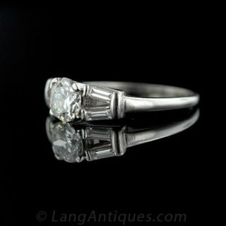 .87 ct. Center Vintage Diamond Ring