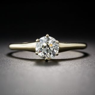 .88 Carat Antique Diamond Solitaire Engagement Ring - 2
