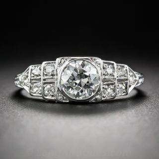 .88 Carat Diamond Art Deco Engagement Ring
