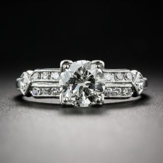 .89 Carat Art Deco Diamond Engagement Ring GIA J/VS1