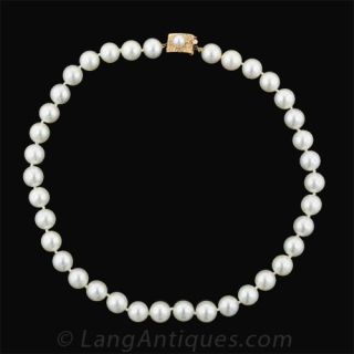 9.5   10 mm Cultured Pearl Choker Main View
