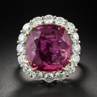 9.82 Carat Thai Ruby and Diamond Ring - GIA - 7