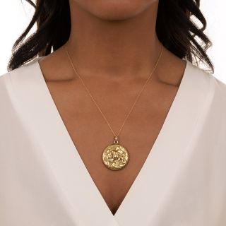 Art Nouveau Floral Locket by Carter, Gough & Co