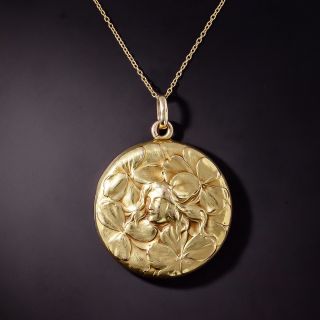 Art Nouveau Floral Locket by Carter, Gough & Co - 0