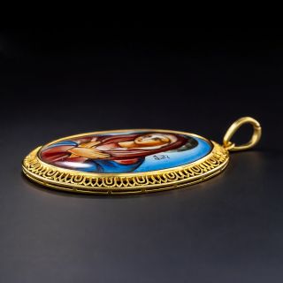 Enamel Miniature Madonna 