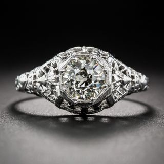 .90 Carat Antique Diamond Solitaire Engagement Ring