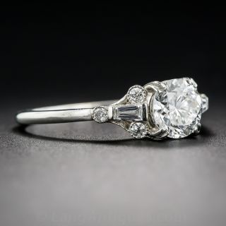 .90 Carat Diamond and Platinum Vintage Engagement Ring