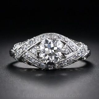 .90 Carat Diamond Antique Engagement Ring