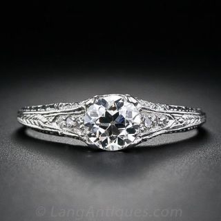 .90 Carat Diamond Antique Engagement Ring