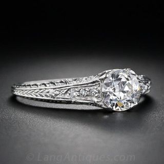 .90 Carat Diamond Antique Engagement Ring
