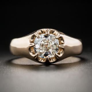 .90 Carat Diamond Antique Rose Gold Ring c.1895