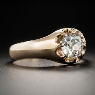 .90 Carat Diamond Antique Rose Gold Ring c.1895