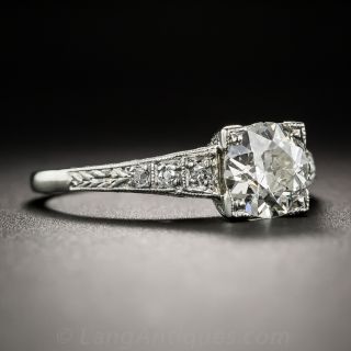 .90 Carat Diamond Art Deco Engagement Ring - GIA K VS2