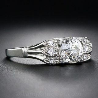 .90 Carat Diamond Art Deco Engagement Ring