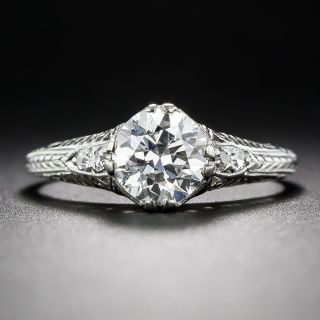 .90 Carat Diamond Edwardian Solitaire Engagement Ring