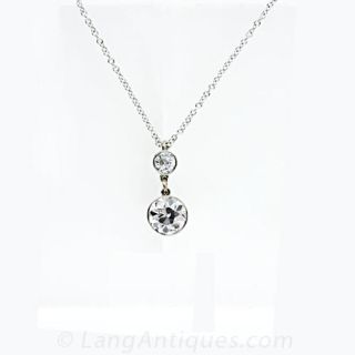 .90 Carat Diamond Pendant in Platinum