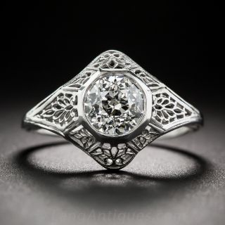 .90 Carat GIA - H VS1 Art Deco Engagement Ring