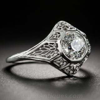.90 Carat GIA - H VS1 Art Deco Engagement Ring