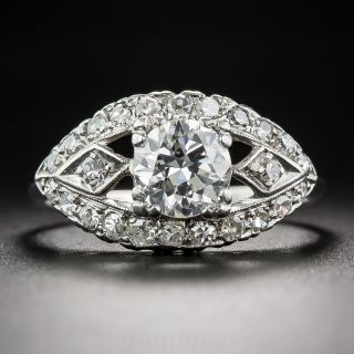 .90 Carat Vintage Diamond Engagement Ring, Circa 1950's - 2