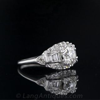 .90 Carat Vintage Diamond Engagement Ring