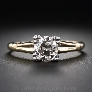 .90 Carat Vintage Diamond Solitaire
