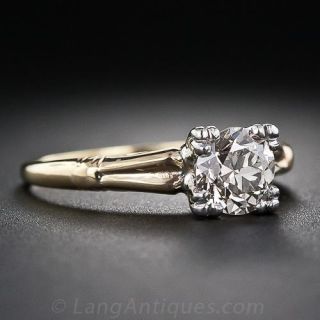 .90 Carat Vintage Diamond Solitaire