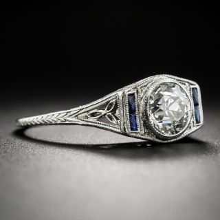 .91 Carat Diamond Art Deco Engagement Ring - GIA K/SI1