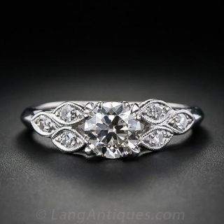 .91 Carat Vintage Diamond Engagement Ring c. 1930's