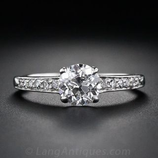 .91 Carat Vintage  Diamond Engagement Ring