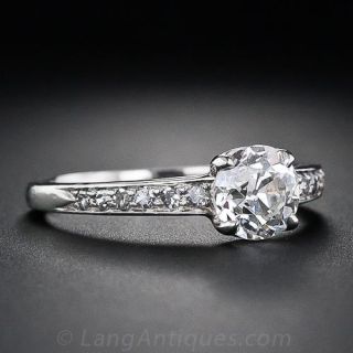 .91 Carat Vintage  Diamond Engagement Ring