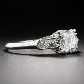 .91 Square Emerald-Cut Diamond Engagement Ring