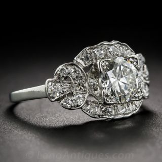 .92 Carat Art Deco Engagemant Ring
