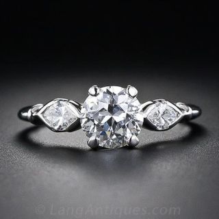 .92 Carat 'E-VVS2' Classic Diamond Engagement Ring