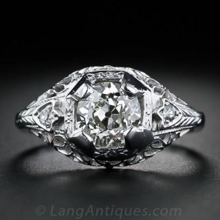 .93 Carat Antique Diamond Engagement Ring