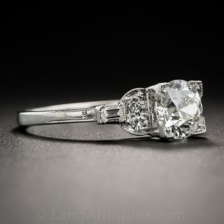 .93 Carat Art Deco Diamond Engagement Ring GIA - J VS1