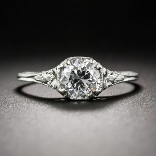 .93 Carat Edwardian Diamond Engagement Ring - GIA: F-SI1