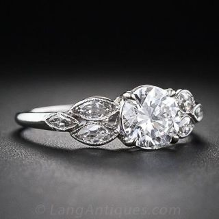 .93 Carat Vintage Diamond Engagement Ring