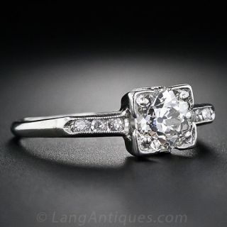 .93 Carat Vintage Diamond Engagement Ring